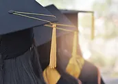 graduates lining up