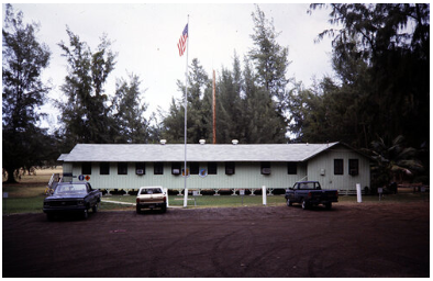 long shot of a building