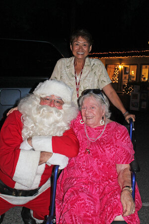 grandma with santa