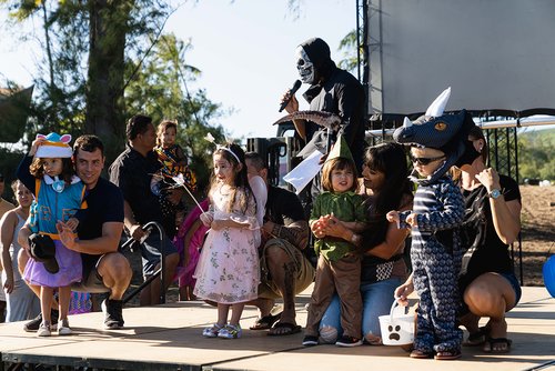 a group of people on a stage