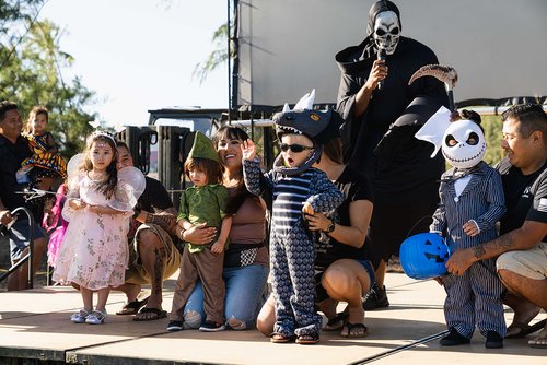 a group of people on a stage