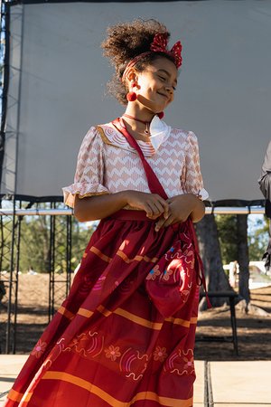 a kid on the stage