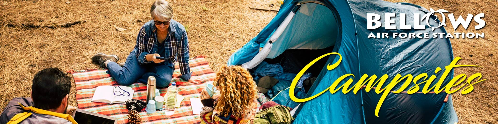 a person and person in a tent<br />
