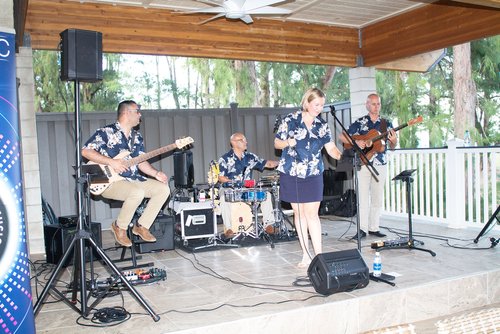 a music band singing