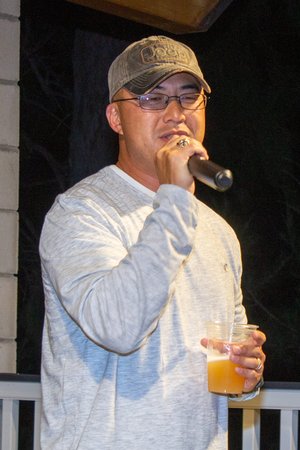  a man singing