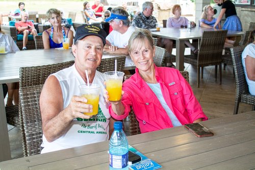 man and woman sitting at the table