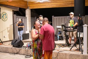 a sweet couple dancing