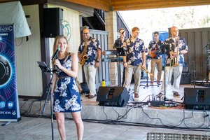 a lady band singer