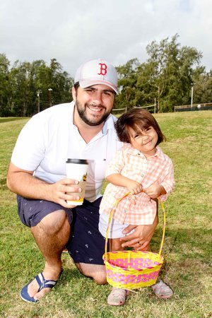 a person and a child posing for a photo