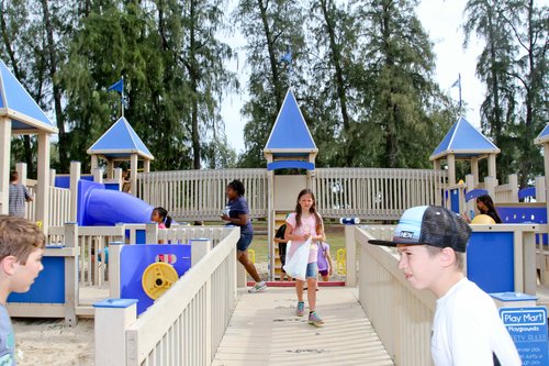 a group of kids at a playground<br />
