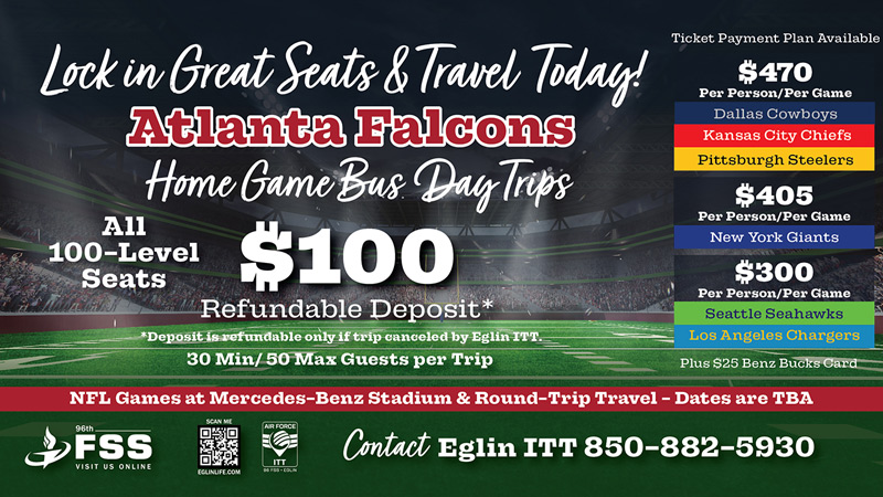 Presale Offer: Atlanta Falcons Home Game Day Trips