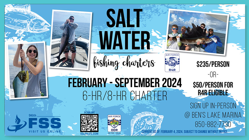 Salt Water Fishing Charters from Ben's Lake Marina