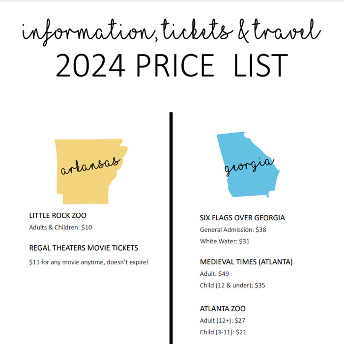 Price List