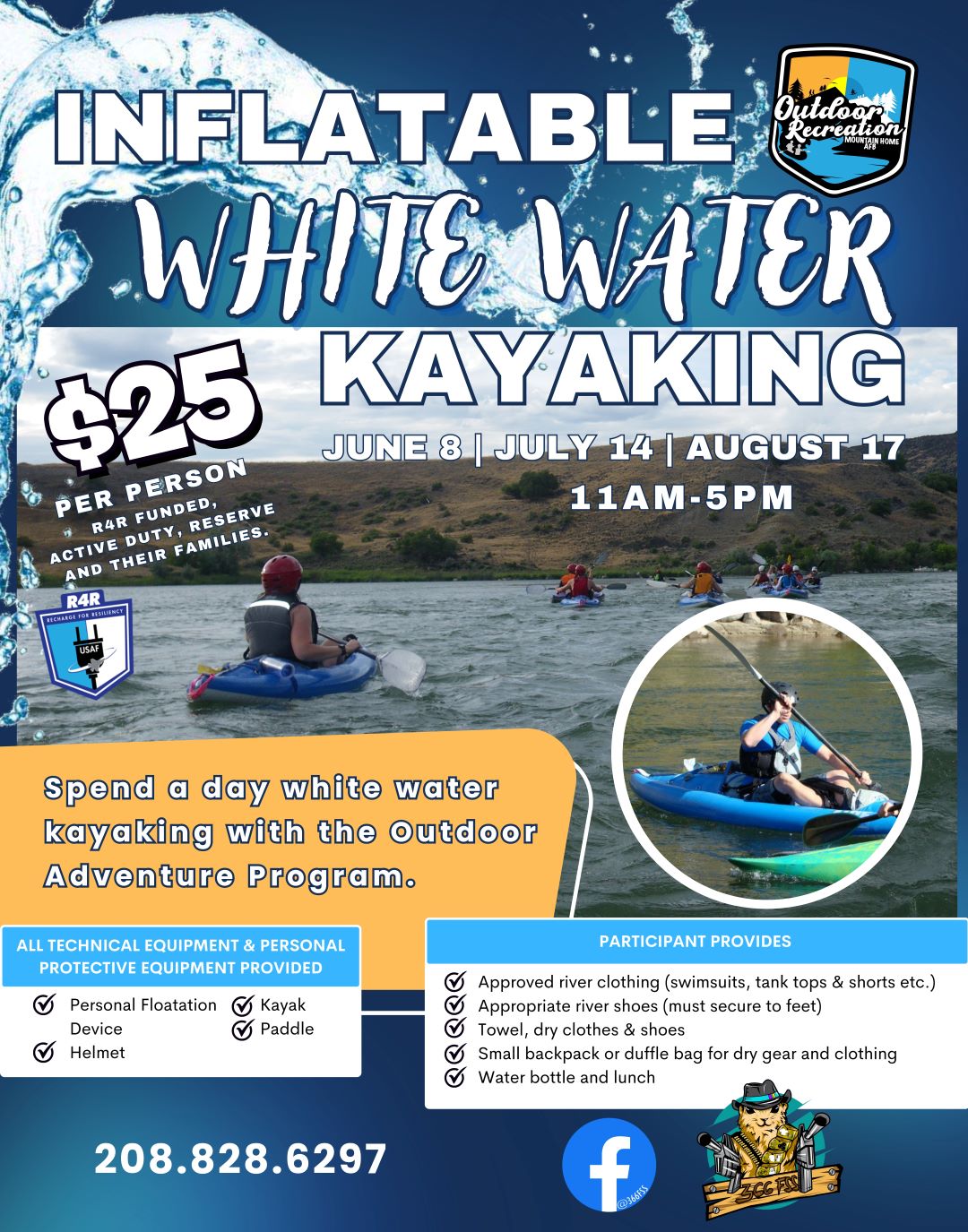 Inflatable White Water Kayaking