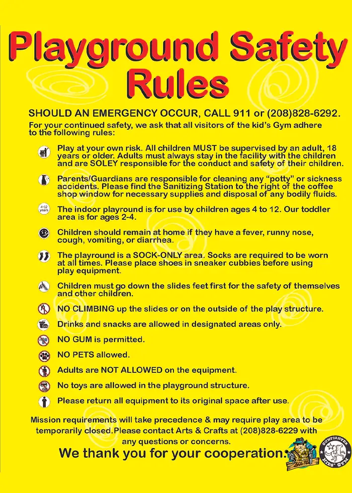 Playground Safety Rules