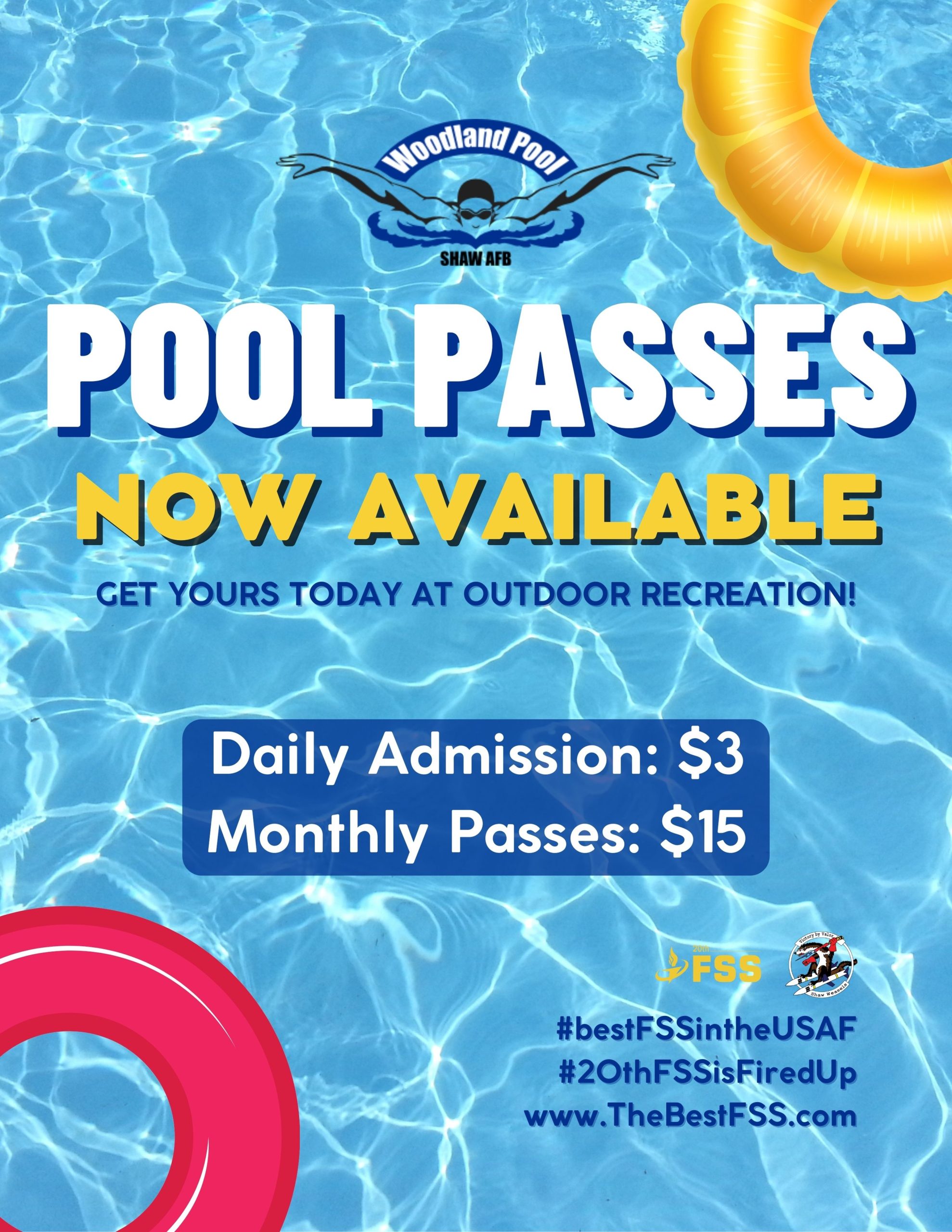 pool passes